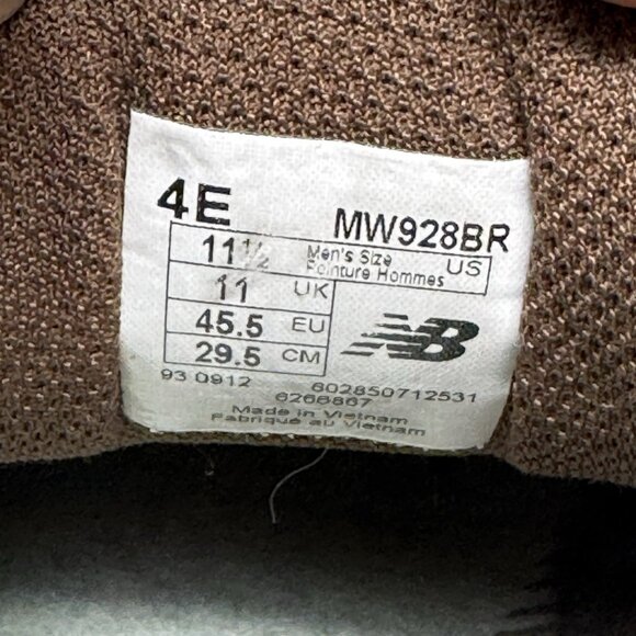 New Balance 928V3 Leather Walking Shoes MW928BR 11.5 EEEE No Insoles - Picture 8 of 9